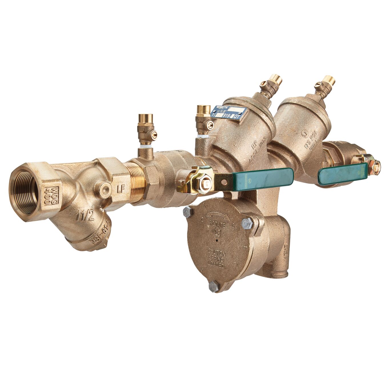 Product Image Lead Free Reduced Pressure Zone Assembly, Quarter Turn Ball Valves, Strainer