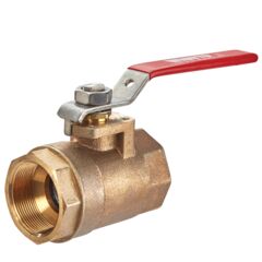 Product Image 1/4 In 2-Piece Standard Port Bronze Ball Valve, Actuator Mounting Pads, Stainless Steel Ball And Stem, Ss Handle And Nut