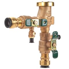 Product Image 3/4 In Bronze Anti-Siphon Pressure Vacuum Breaker, Quarter Turn Shutoff, Quick Connect Adapters, Tee Handles